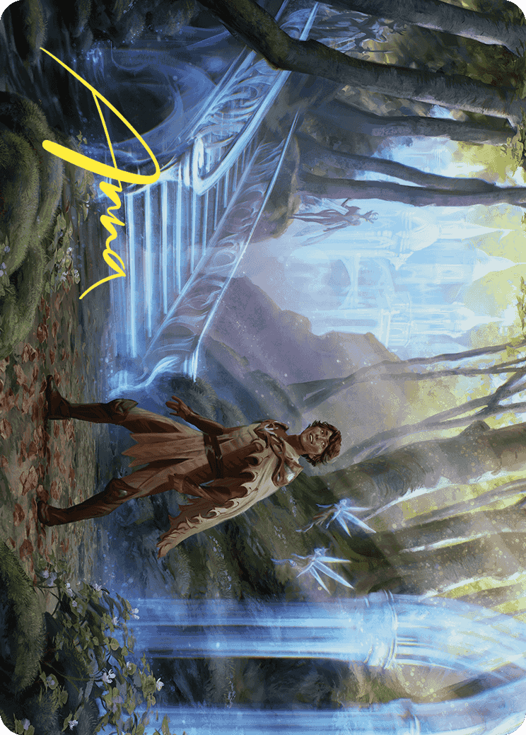 Into the Fae Court Art Card (Gold-Stamped Signature) [Wilds of Eldraine Art Series] | Gam3 Escape