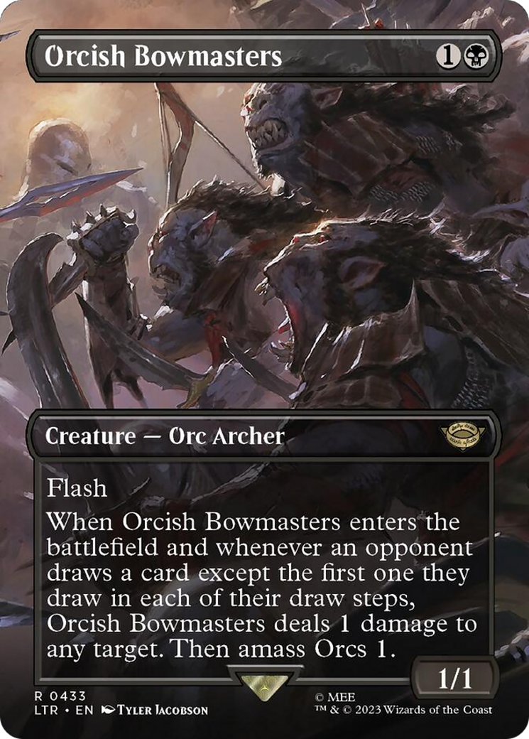 Orcish Bowmasters (Borderless Alternate Art) [The Lord of the Rings: Tales of Middle-Earth] | Gam3 Escape