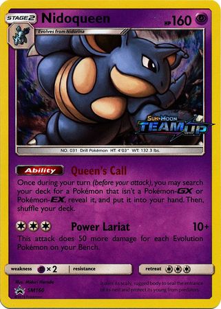 Nidoqueen (SM160) (Staff) [Sun & Moon: Black Star Promos] | Gam3 Escape