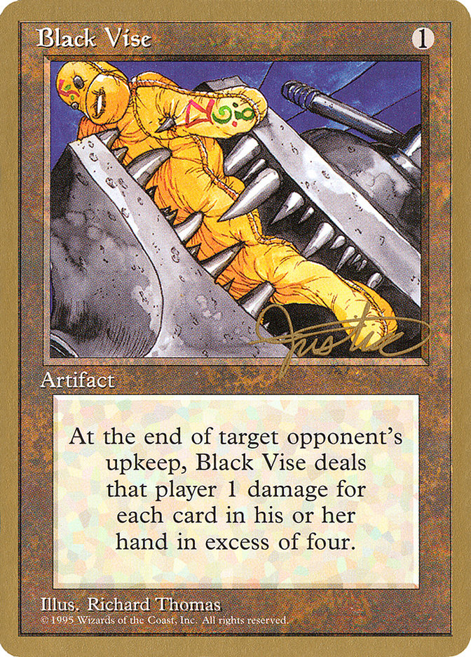 Black Vise (Mark Justice) [Pro Tour Collector Set] | Gam3 Escape