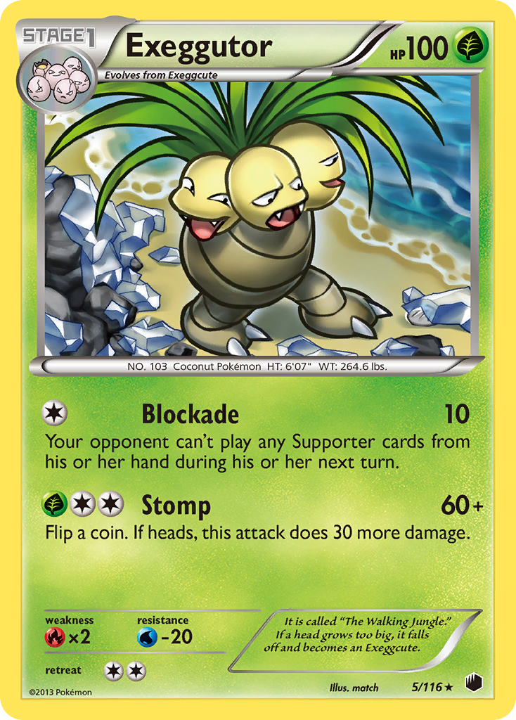 Exeggutor (5/116) [Black & White: Plasma Freeze] | Gam3 Escape