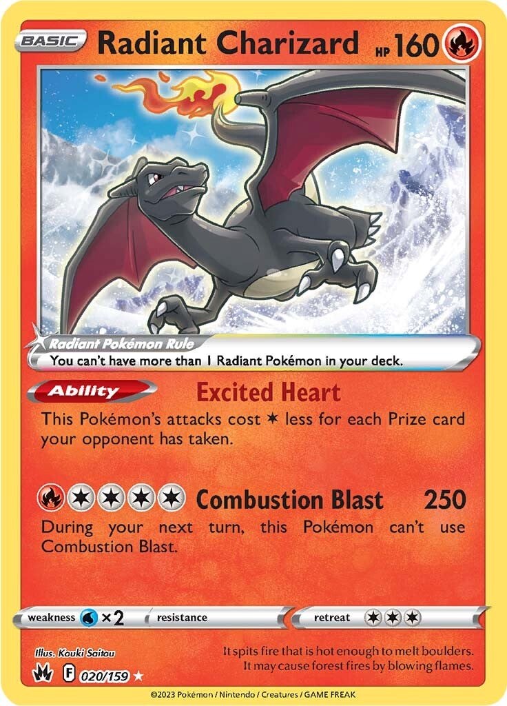 Radiant Charizard (020/159) [Sword & Shield: Crown Zenith] | Gam3 Escape