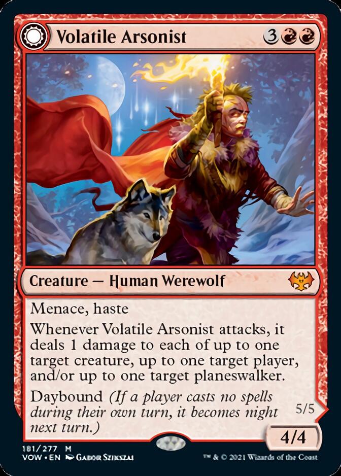 Volatile Arsonist // Dire-Strain Anarchist [Innistrad: Crimson Vow] | Gam3 Escape