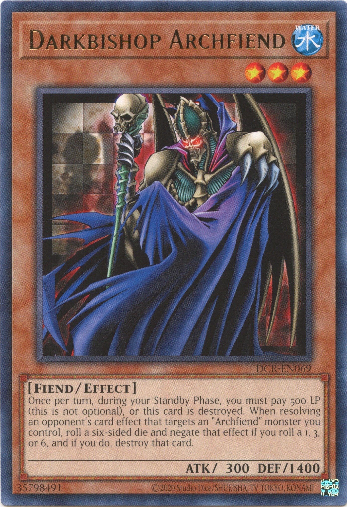 Darkbishop Archfiend (25th Anniversary) [DCR-EN069] Rare | Gam3 Escape