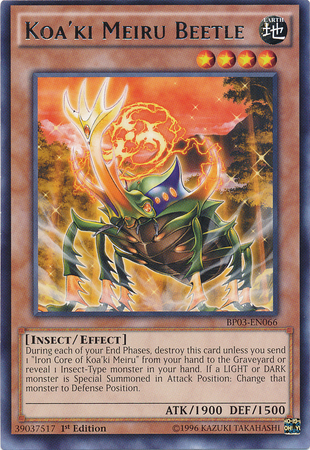 Koa'ki Meiru Beetle [BP03-EN066] Rare | Gam3 Escape