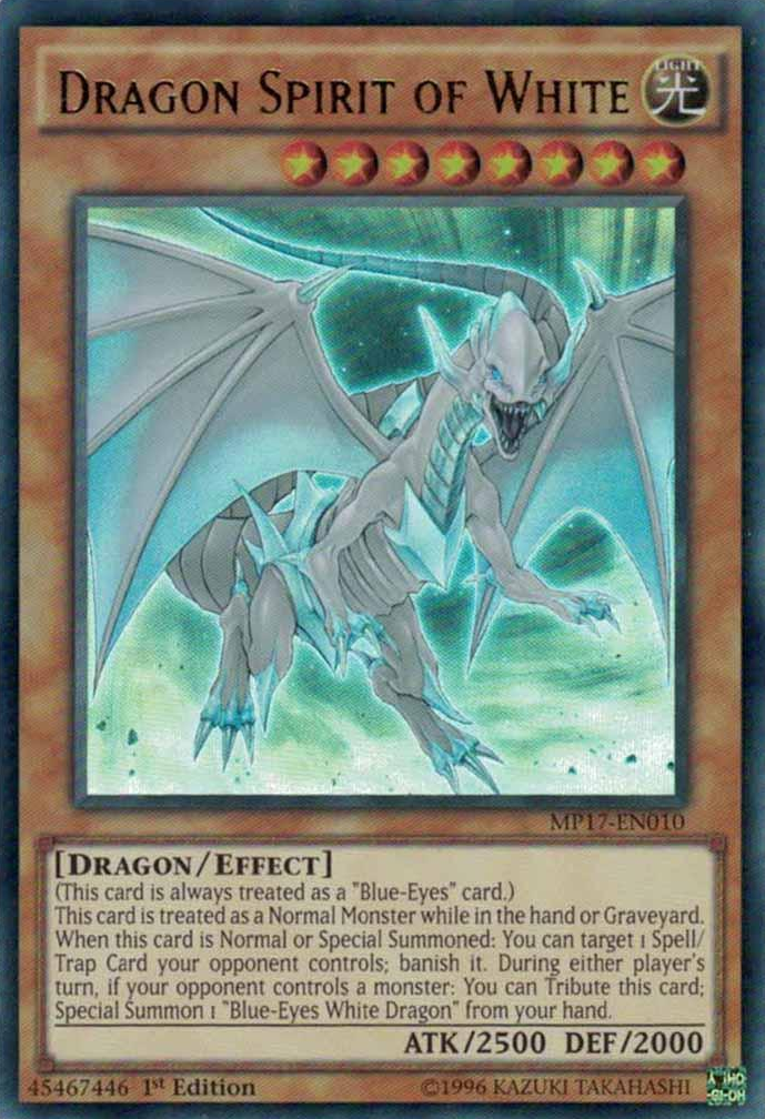 Dragon Spirit of White [MP17-EN010] Ultra Rare | Gam3 Escape