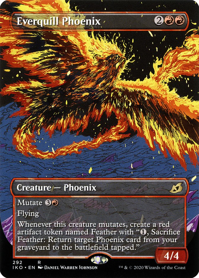 Everquill Phoenix (Showcase) [Ikoria: Lair of Behemoths] | Gam3 Escape