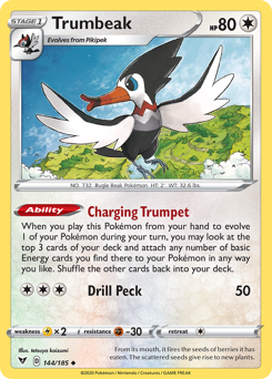 Trumbeak (144/185) [Sword & Shield: Vivid Voltage] | Gam3 Escape