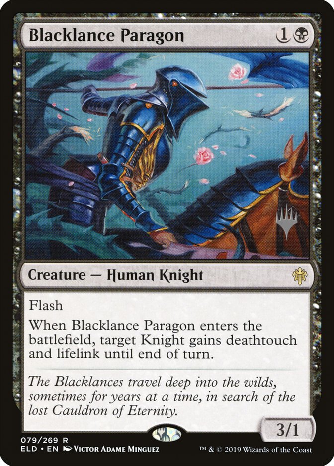 Blacklance Paragon (Promo Pack) [Throne of Eldraine Promos] | Gam3 Escape