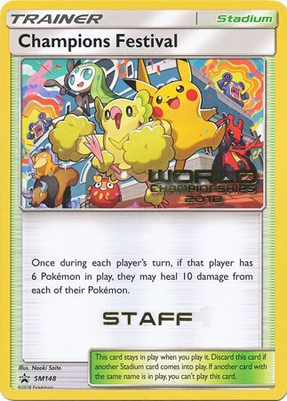 Champions Festival (SM148) (2018 Staff) [Sun & Moon: Black Star Promos] | Gam3 Escape