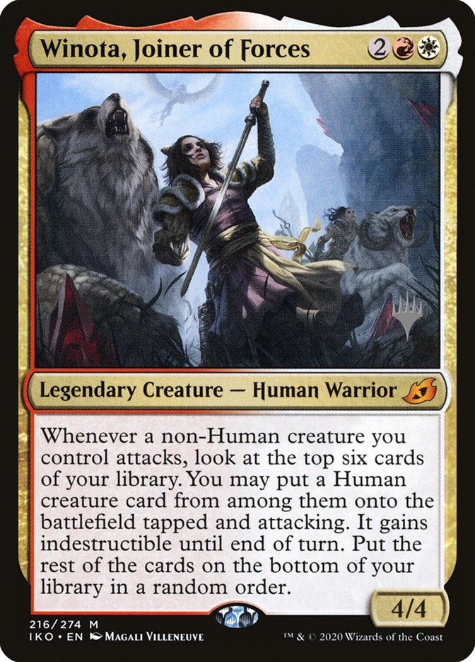 Winota, Joiner of Forces (Promo Pack) [Ikoria: Lair of Behemoths Promos] | Gam3 Escape