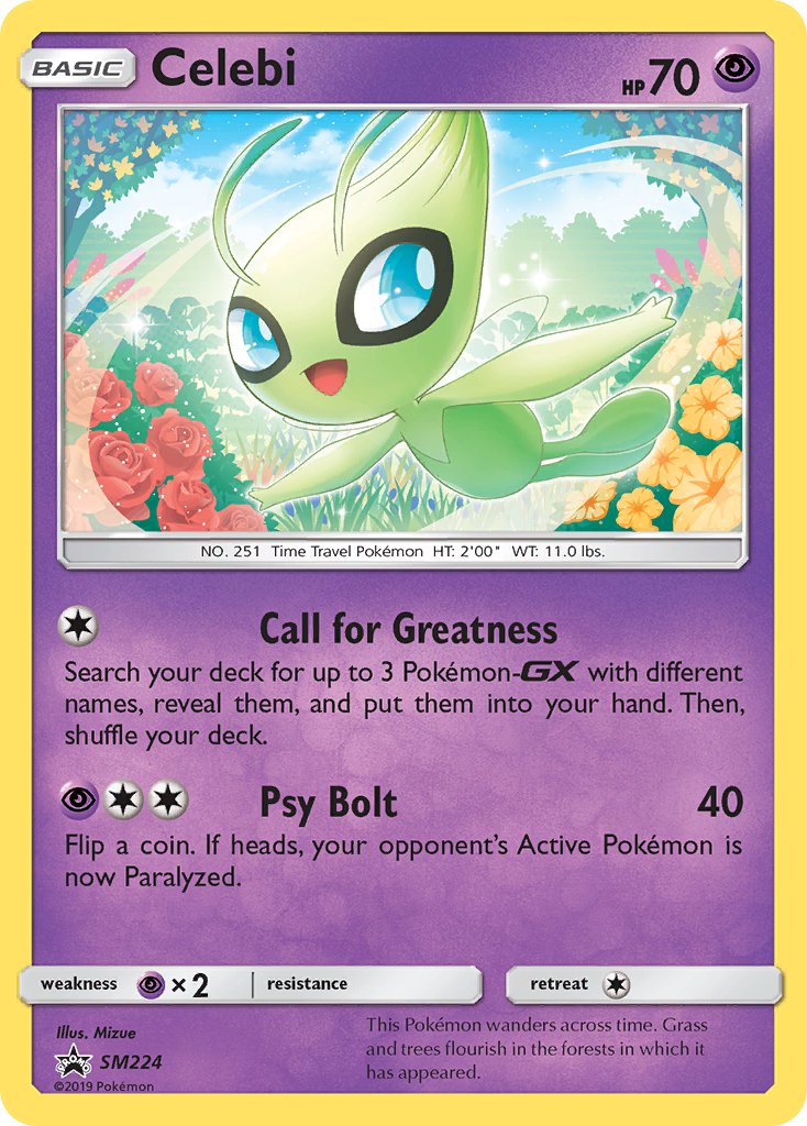 Celebi (SM224) [Sun & Moon: Black Star Promos] | Gam3 Escape