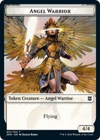 Angel Warrior // Goblin Construct Double-sided Token [Zendikar Rising Tokens] | Gam3 Escape