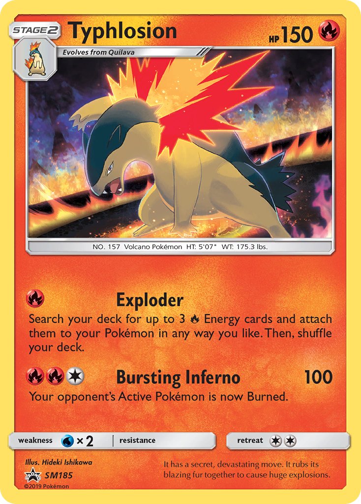 Typhlosion (SM185) [Sun & Moon: Black Star Promos] | Gam3 Escape