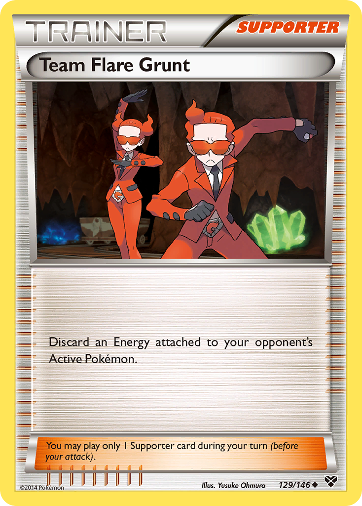 Team Flare Grunt (129/146) [XY: Base Set] | Gam3 Escape