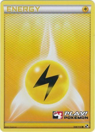 Lightning Energy (108/114) (Play Pokemon Promo) [Black & White: Base Set] | Gam3 Escape