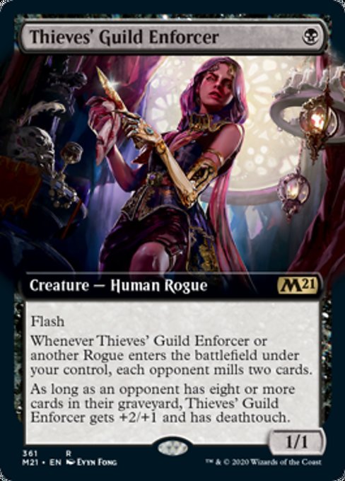 Thieves' Guild Enforcer (Extended Art) [Core Set 2021] | Gam3 Escape