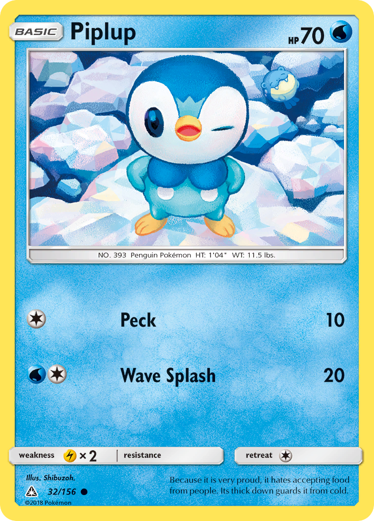 Piplup (32/156) [Sun & Moon: Ultra Prism] | Gam3 Escape