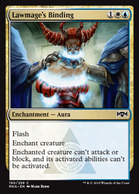 Lawmage's Binding [Ravnica Allegiance] | Gam3 Escape
