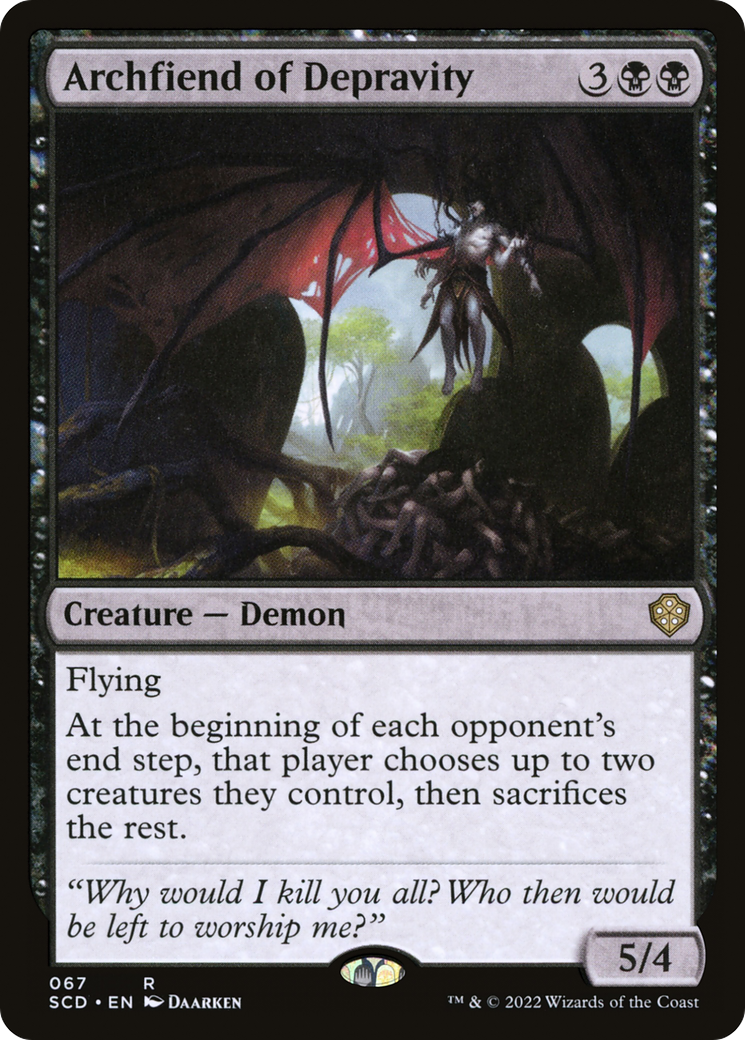 Archfiend of Depravity [Starter Commander Decks] | Gam3 Escape