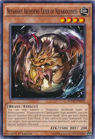 Nefarious Archfiend Eater of Nefariousness [SDMP-EN019] Common | Gam3 Escape