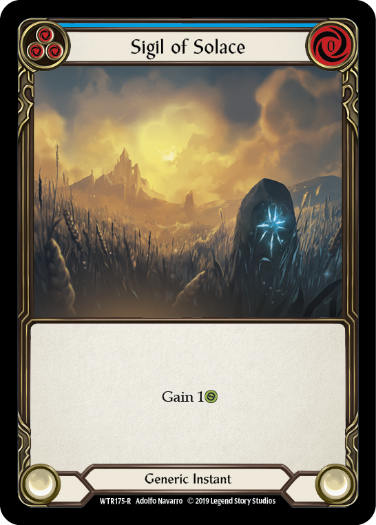 Sigil of Solace (Blue) [WTR175-R] Alpha Print Normal | Gam3 Escape