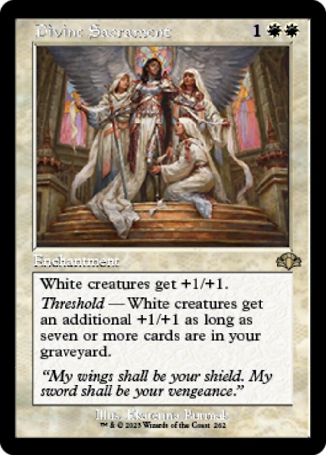Divine Sacrament (Retro) [Dominaria Remastered] | Gam3 Escape