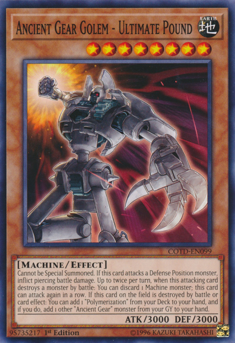 Ancient Gear Golem - Ultimate Pound [COTD-EN099] Common | Gam3 Escape