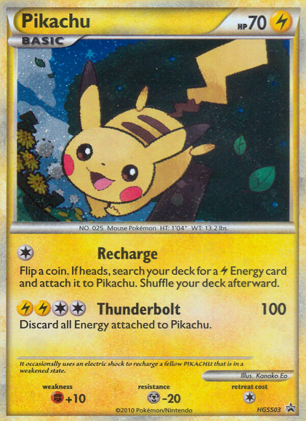 Pikachu (HGSS03) [HeartGold & SoulSilver: Black Star Promos] | Gam3 Escape