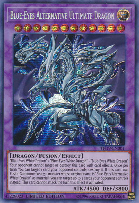 Blue-Eyes Alternative Ultimate Dragon [TN19-EN001] Prismatic Secret Rare | Gam3 Escape