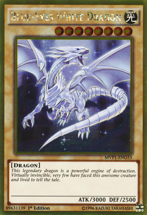 Blue-Eyes White Dragon [MVP1-ENG55] Gold Rare | Gam3 Escape