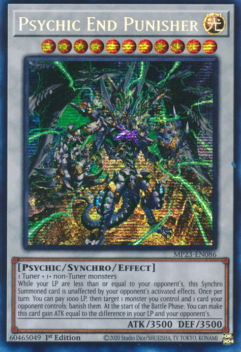 Psychic End Punisher [MP23-EN086] Prismatic Secret Rare | Gam3 Escape