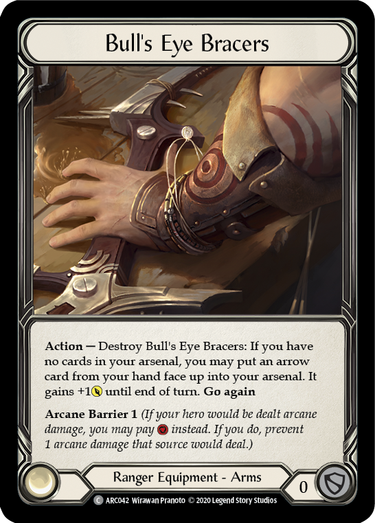 Bull's Eye Bracers [ARC042] Unlimited Rainbow Foil | Gam3 Escape