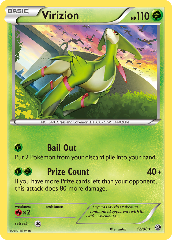 Virizion (12/98) [XY: Ancient Origins] | Gam3 Escape