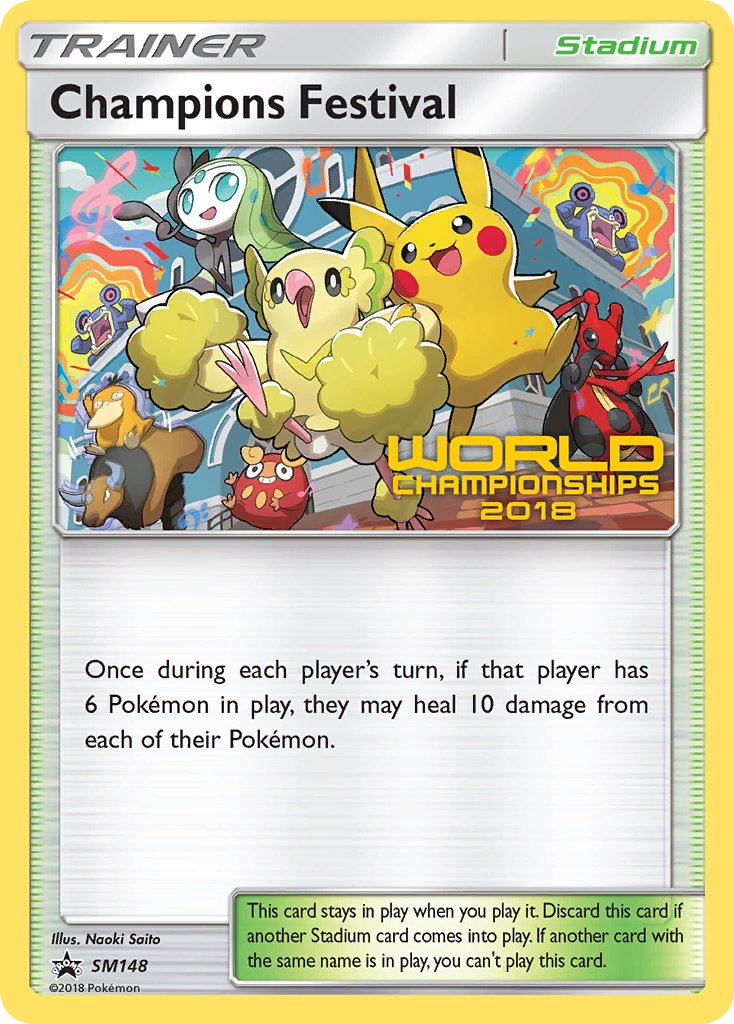 Champions Festival (SM148) (2018 Top Semi Finalist) [Sun & Moon: Black Star Promos] | Gam3 Escape