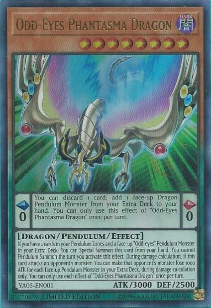 Odd-Eyes Phantasma Dragon [YA05-EN001] Ultra Rare | Gam3 Escape