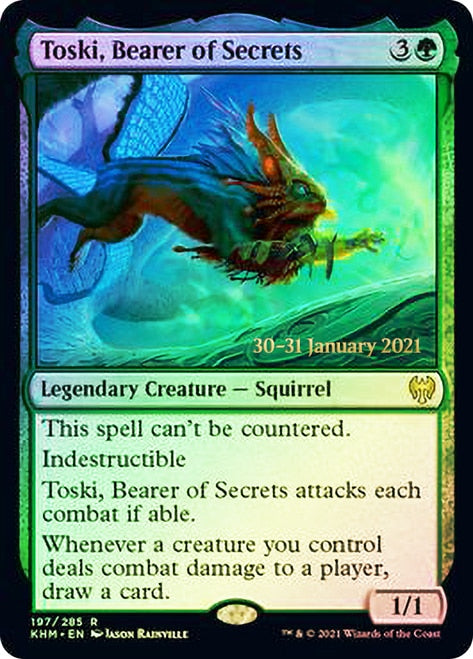 Toski, Bearer of Secrets  [Kaldheim Prerelease Promos] | Gam3 Escape