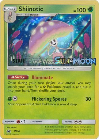 Shiinotic (SM10) (Staff Prerelease Promo) [Sun & Moon: Black Star Promos] | Gam3 Escape