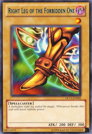 Right Leg of the Forbidden One (Blue) [DL11-EN002] Rare | Gam3 Escape