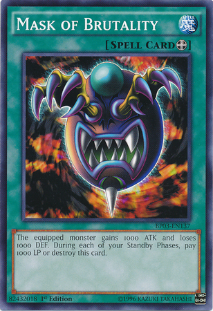 Mask of Brutality [BP03-EN137] Common | Gam3 Escape