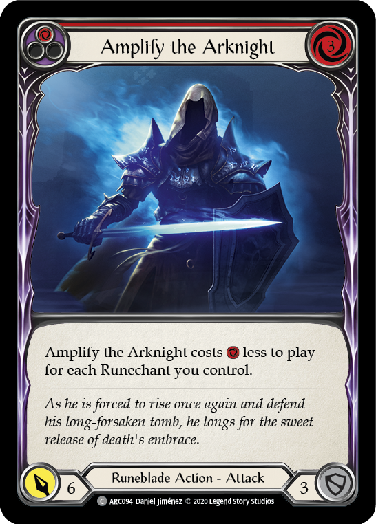 Amplify the Arknight (Red) [ARC094] Unlimited Rainbow Foil | Gam3 Escape