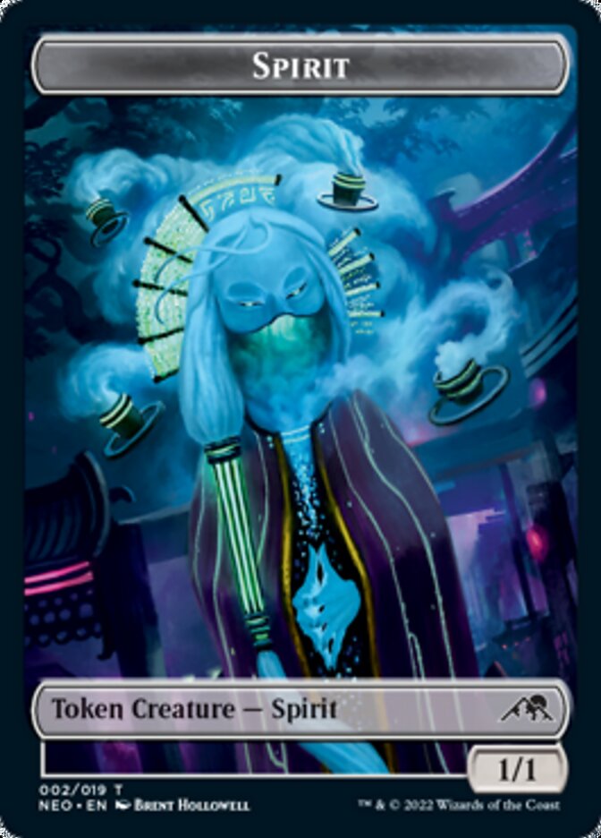 Phyrexian Germ // Spirit (002) Double-sided Token [Kamigawa: Neon Dynasty Commander Tokens] | Gam3 Escape