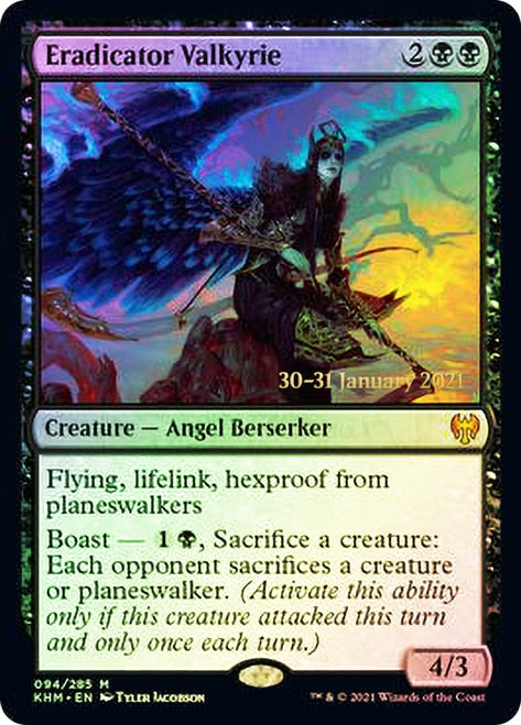 Eradicator Valkyrie  [Kaldheim Prerelease Promos] | Gam3 Escape