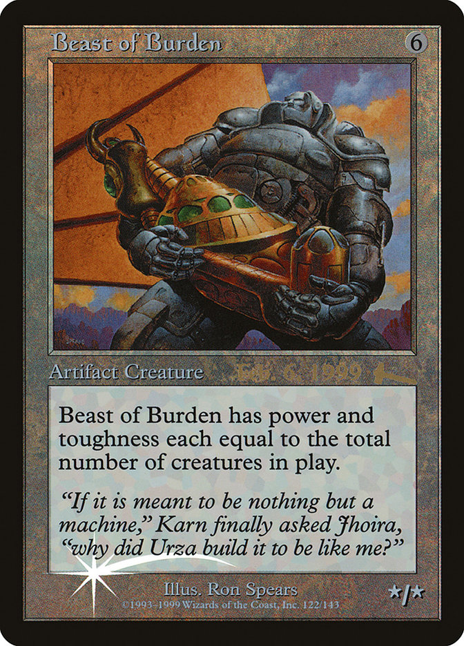 Beast of Burden [Urza's Legacy Promos] | Gam3 Escape