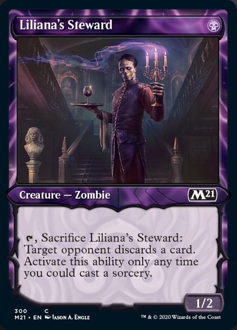Liliana's Steward (Showcase) [Core Set 2021] | Gam3 Escape