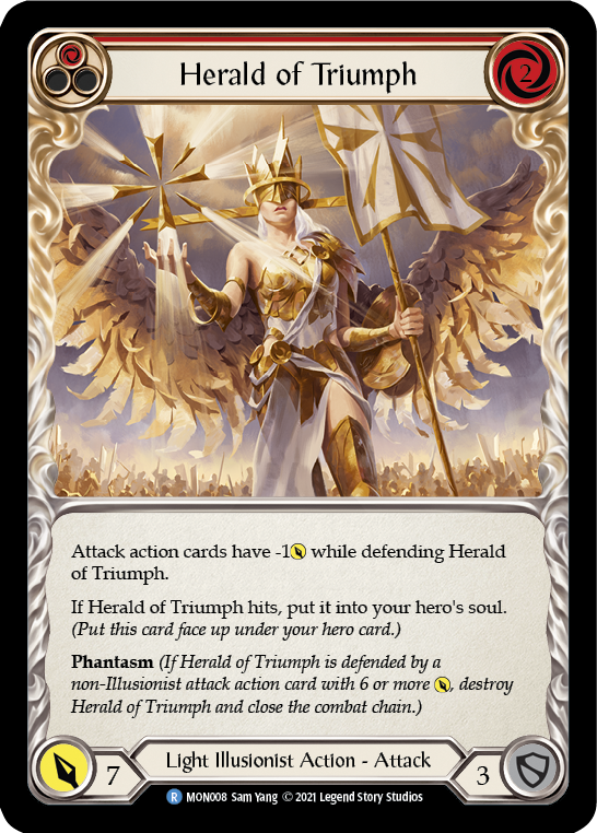 Herald of Triumph (Red) [MON008] 1st Edition Normal | Gam3 Escape