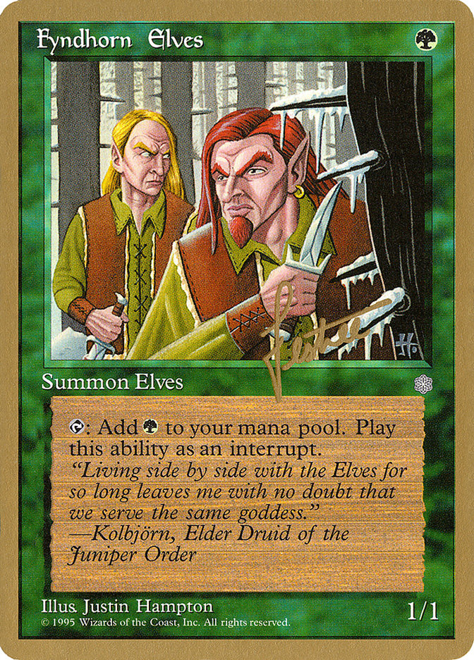 Fyndhorn Elves (Bertrand Lestree) [Pro Tour Collector Set] | Gam3 Escape