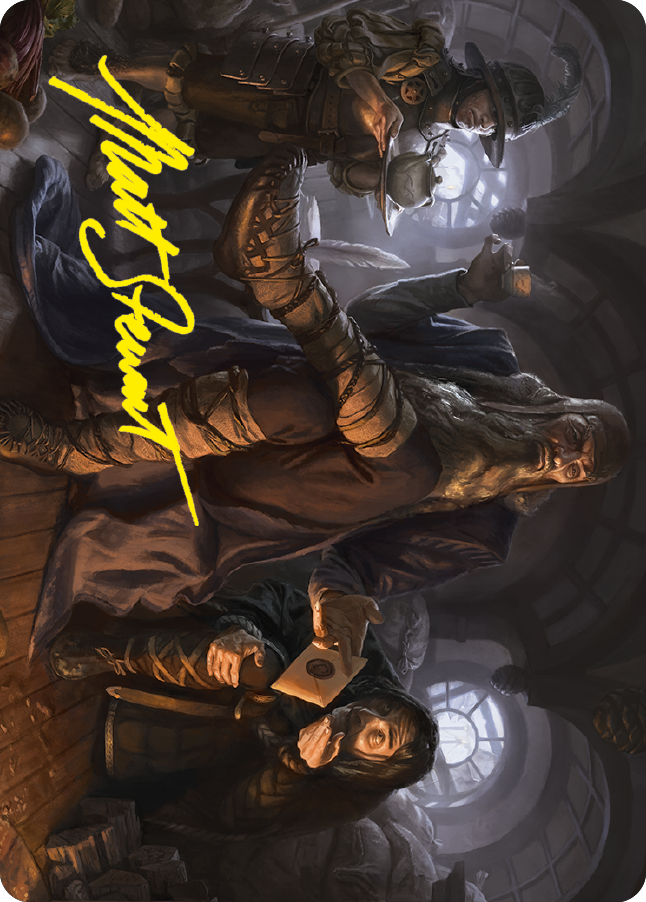 Sharkey, Tyrant of the Shire Art Card (Gold-Stamped Signature) [The Lord of the Rings: Tales of Middle-earth Art Series] | Gam3 Escape