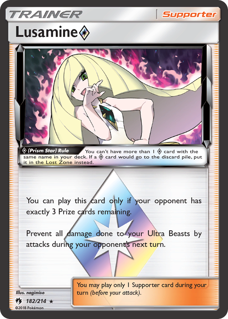 Lusamine (182/214) (Prism Star) [Sun & Moon: Lost Thunder] | Gam3 Escape