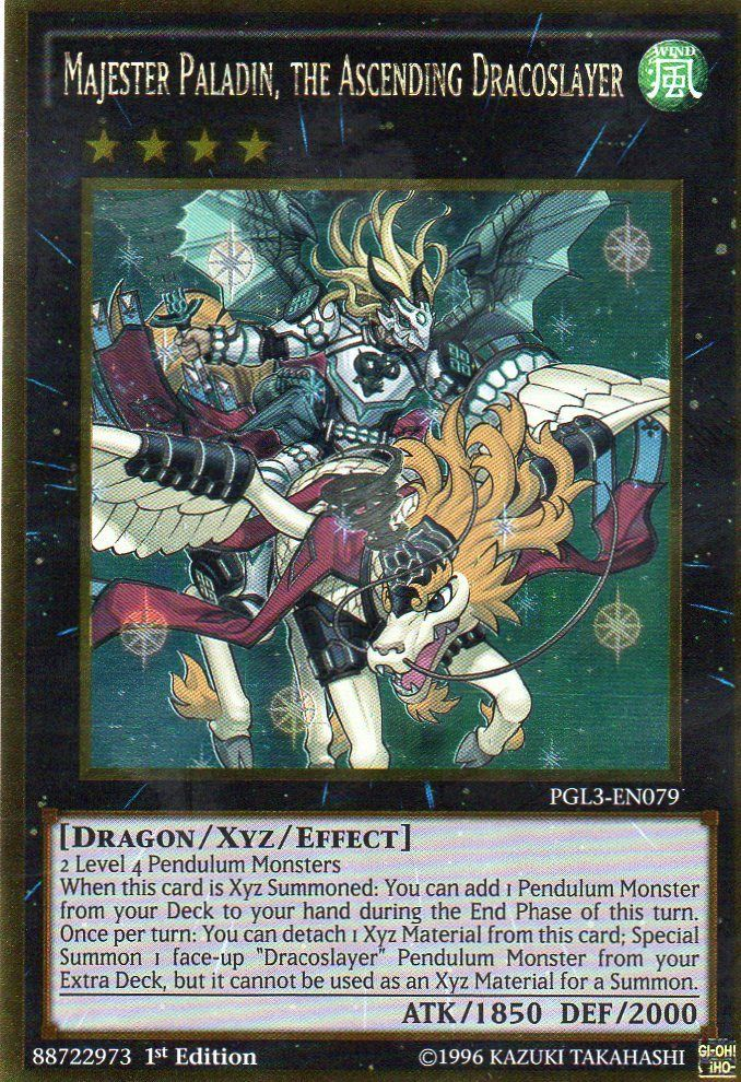 Majester Paladin, the Ascending Dracoslayer [PGL3-EN079] Gold Rare | Gam3 Escape